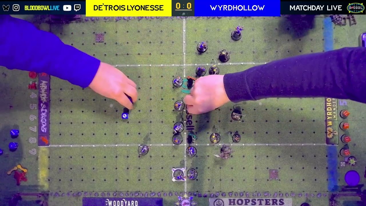 BloodbowlLive presents - MATCHDAY LIVE - A&DBBL Season 10- De'Trois Lyonesse vs Wyrdhollow Wanderers