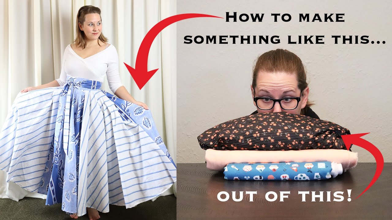 The Split Side, Adjustable Waist, Giant Pockets Skirt Tutorial! [Part 1]