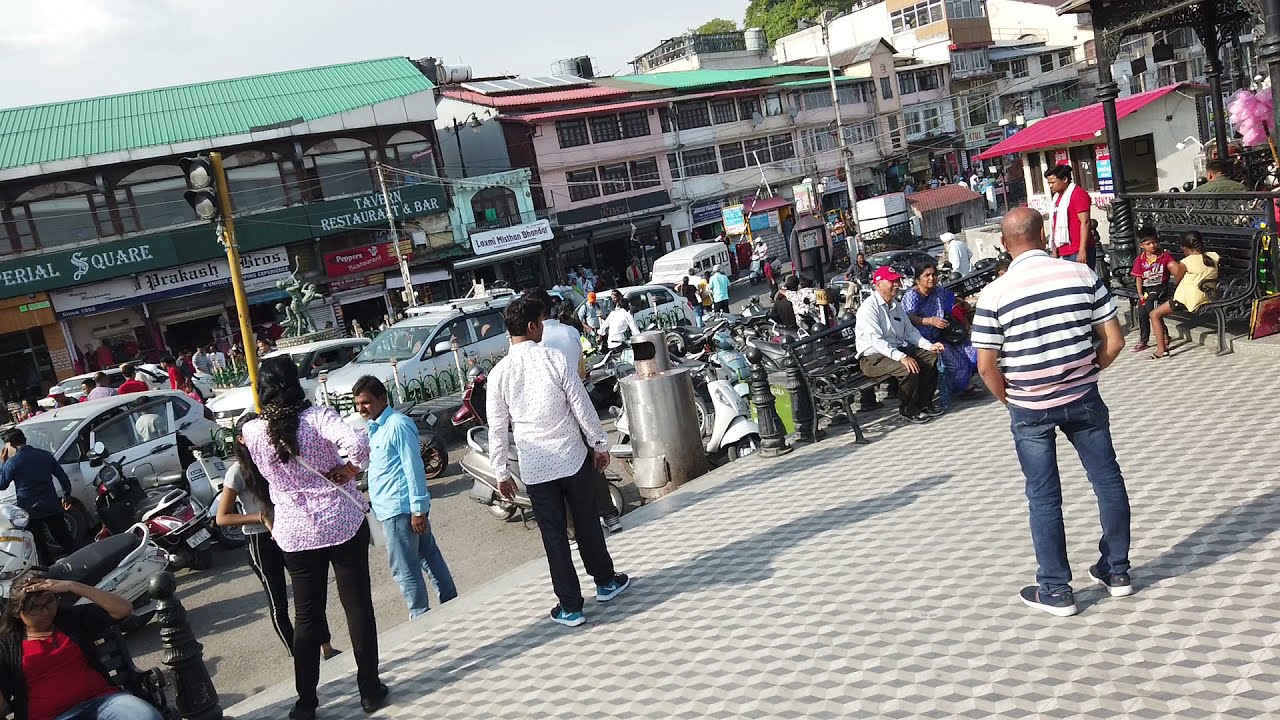 Mussoorie Gandhi Chowk - Library Full View - Market - Mountain Point - Mussorie GandhiChowk Point