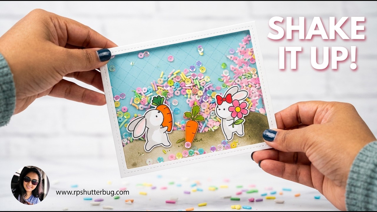 DIY Easter Shaker Card | Bunnies and Sprinkles