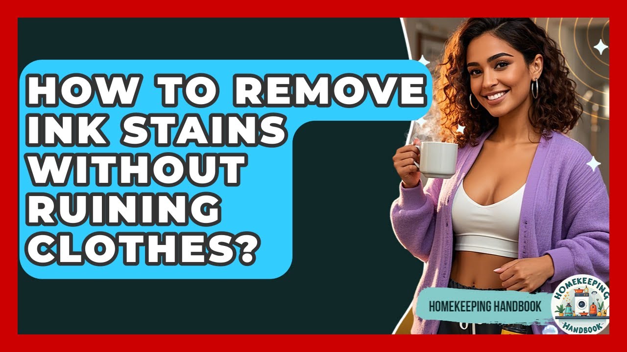 How To Remove Ink Stains Without Ruining Clothes? - Homekeeping Handbook