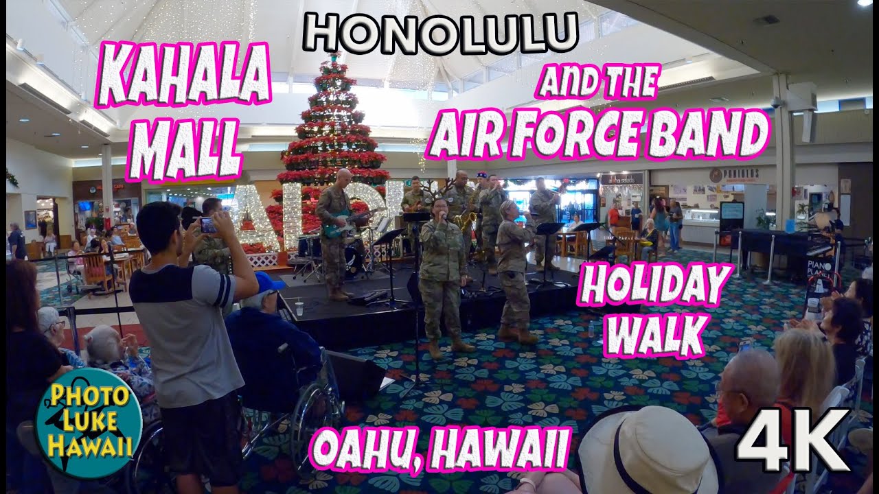 Kahala Mall and the Air Force Band Holiday Walk Oahu Hawaii