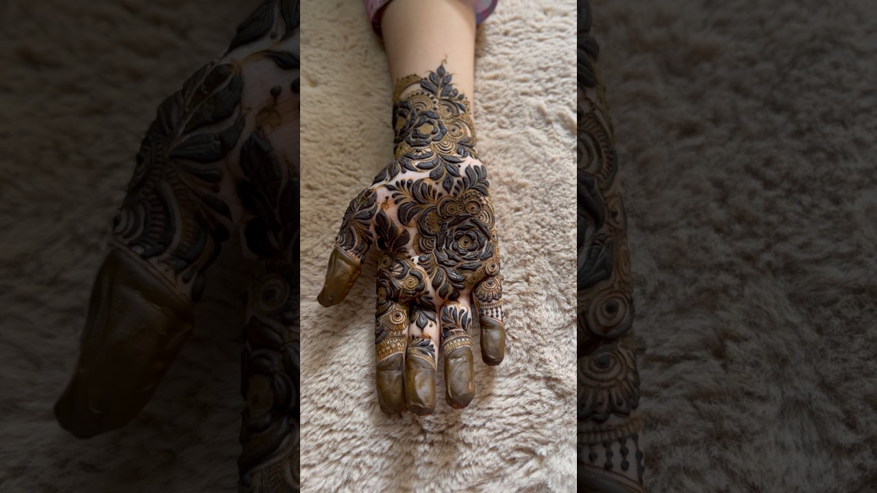 Trending henna design tutorial #mehndi #creativehenna #henna #hennadesign #hennaart