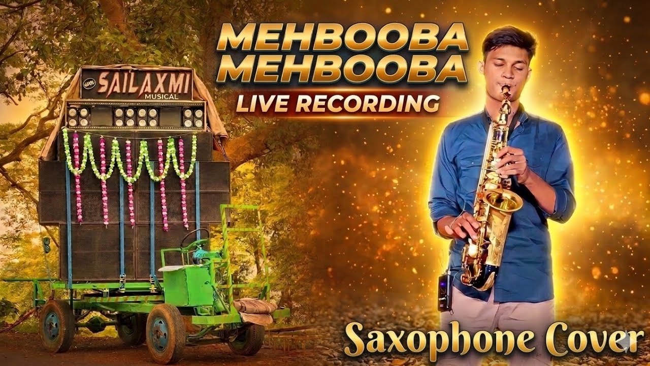 Org Sai Laxmi Musical || Mehbooba Oh Mehbooba || Saxophone Cover 😍🎧🎷|| Full HD Live Recording Song 🔴