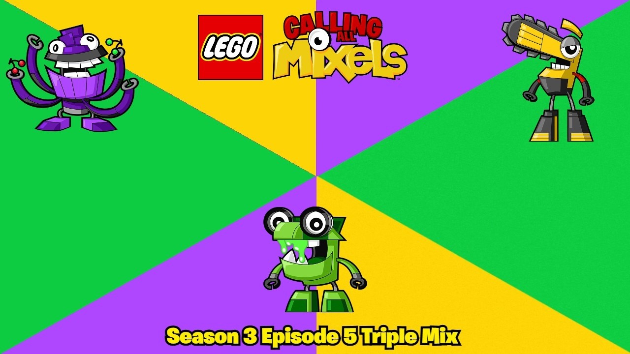 Lego Calling All Mixels S3 Ep5 Triple Mix (Stop Motion)