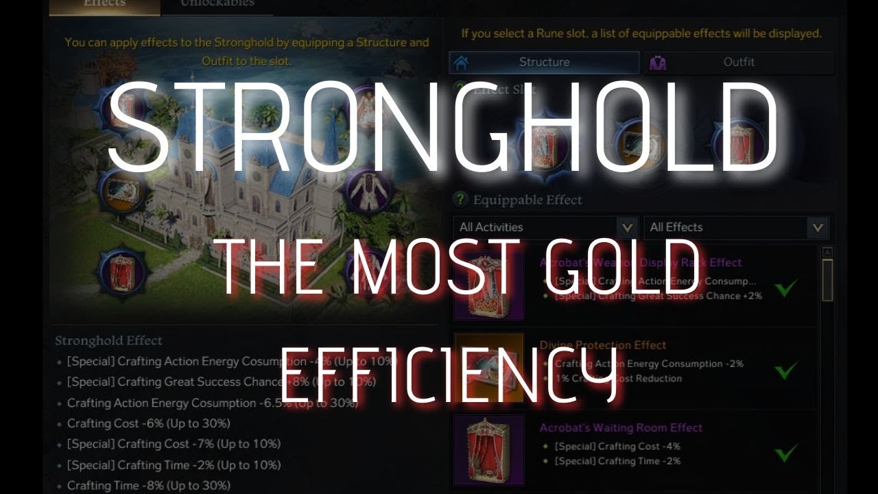 THE MOST GOLD EFFICIENCY IN STRONGHOLD