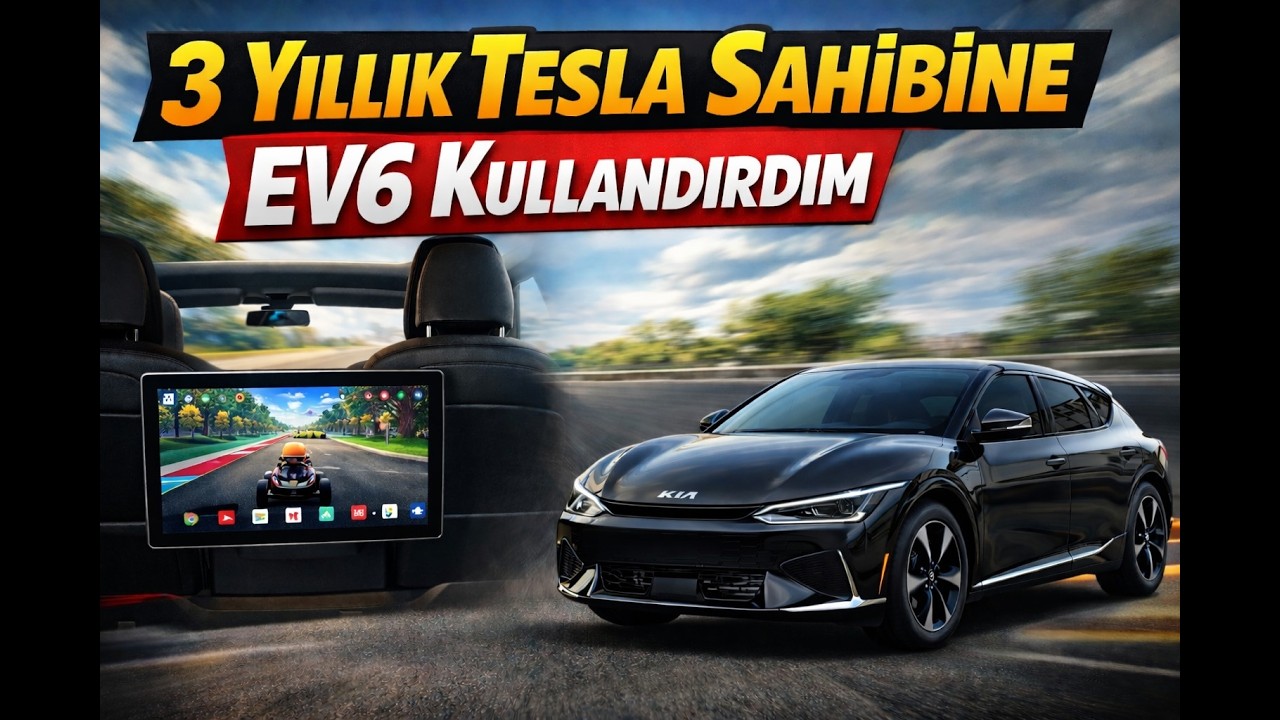 Tesla Model Y Legacy Arka Ekran Montajladık ve Tesla Sahibine EV6 Denettik :))