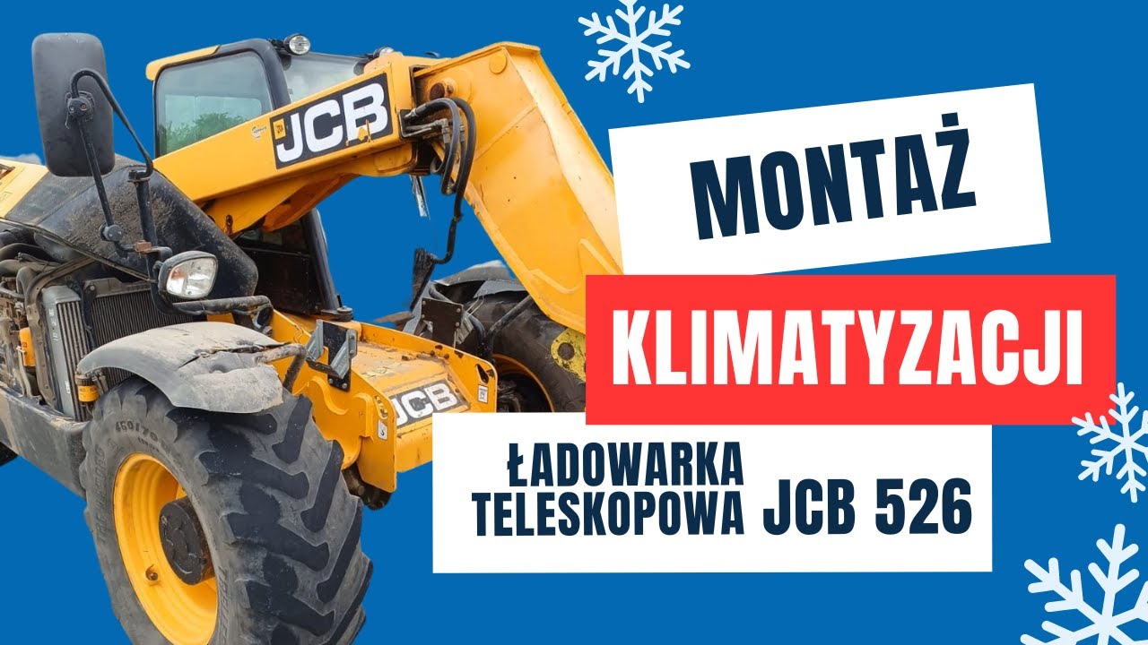 Montaż klimatyzacji w ładowarce teleskopowej JCB 526
