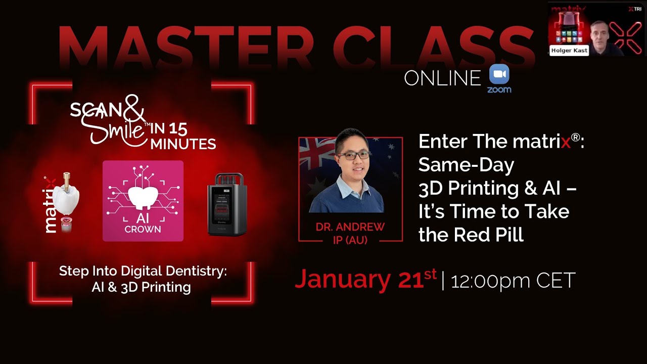 Enter The Matrix&reg;: Same-Day 3D Printing & AI | Dr. Andrew Ip | MasterClass | TRI&reg;