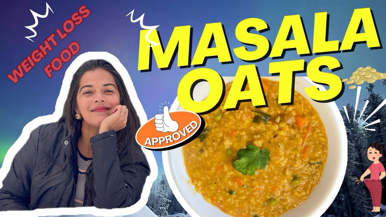 Healthy Masala Oats for Weight Loss | High Fiber Comfort Food 🥣