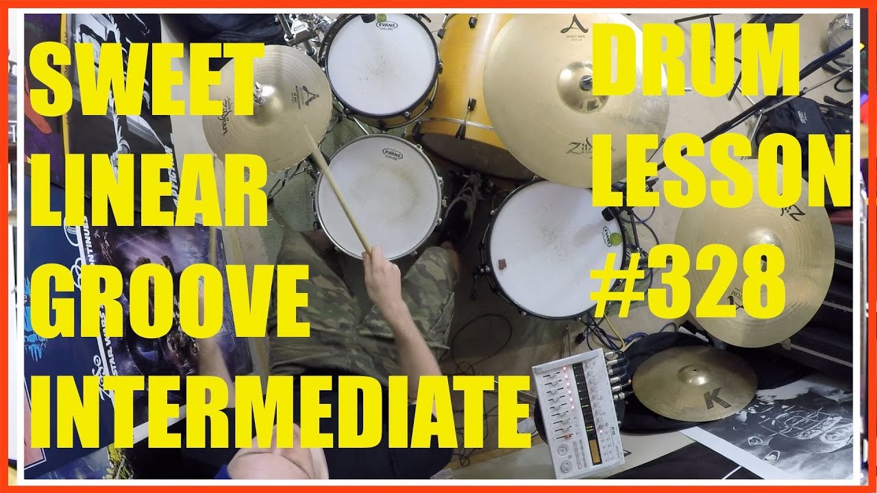 Intermediate Linear Groove Idea - Drum Lesson #328