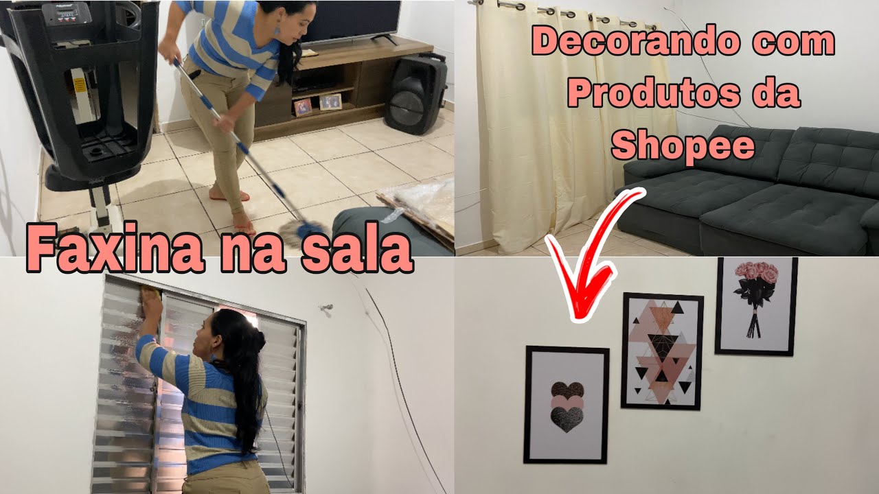 Faxinando e Decorando a Sala