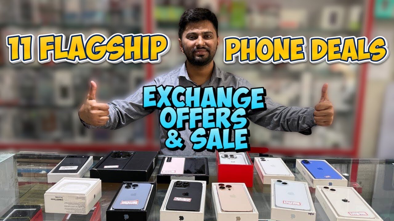 Sale sale sale Don’t Buy a New Phone Yet! 🛑 11 Crazy Exchange Deals. #market #hyderabad 