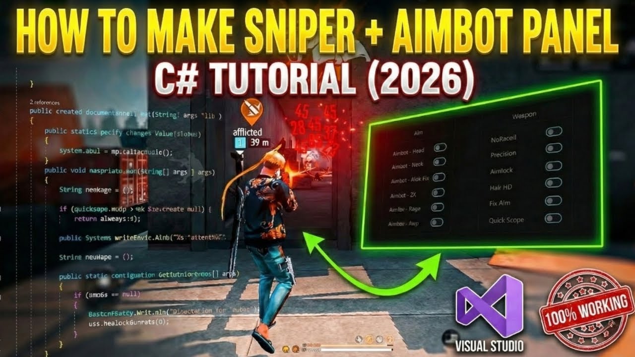 How To Create Free Fire Panel in C# 2026 | Aimbot & Sniper l EXE ELITE