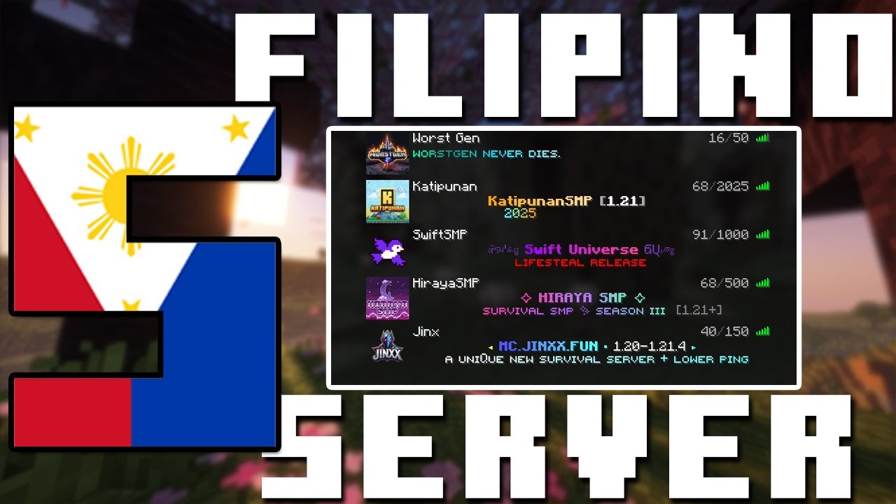 Top 5 FILIPINO Minecraft Servers 2025 TAGALOG