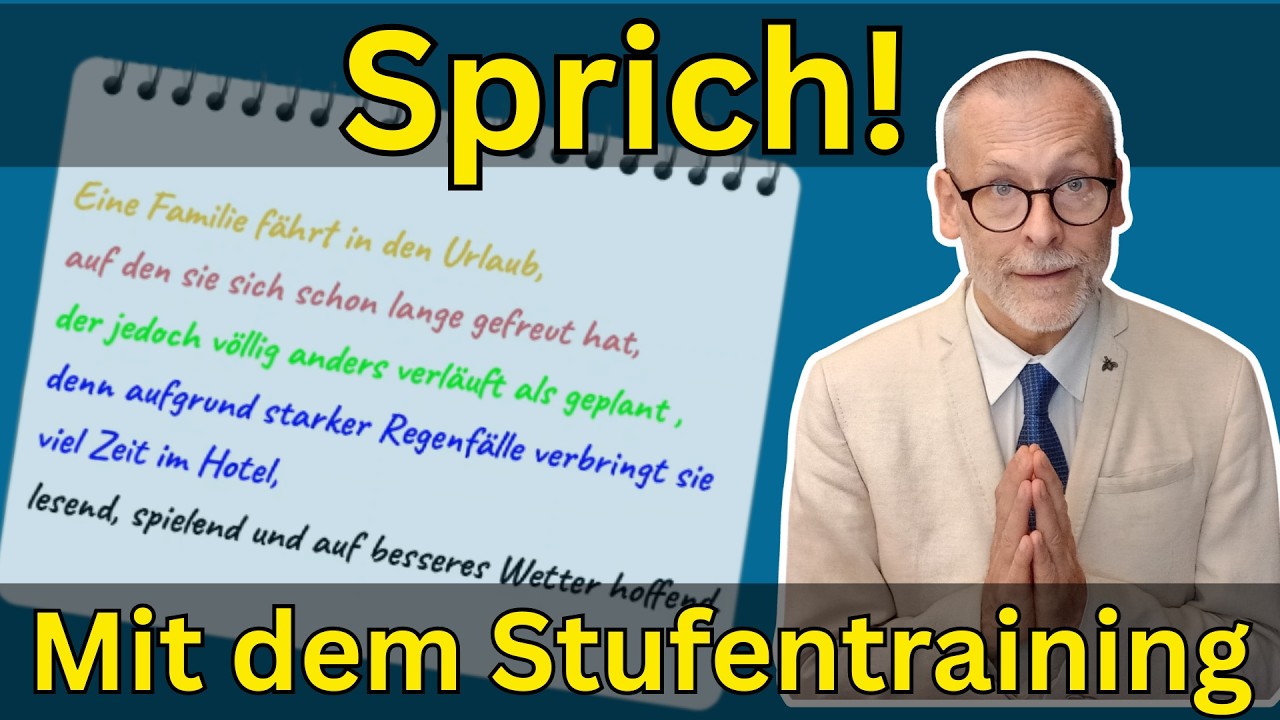 Die beste Methode f&uuml;r dein Sprechtraining! A2| B1| B2| C1 Sprich lange, komplexe S&auml;tze mit mir
