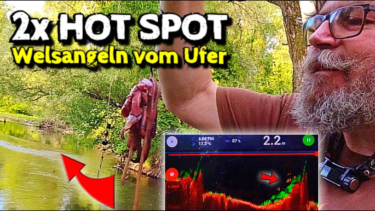 Welsangeln OHNE Boot | F&auml;ngt DIESER Schleim? | Wallerangeln vom Ufer