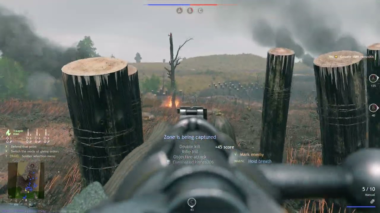 Enlisted | Mods. Battle: WW1, No Man's Land entrenched field, Germany against Soviets