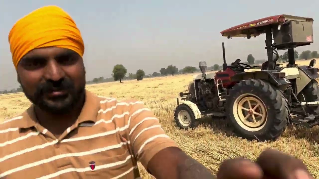 Swaraj 855 with ksa straw Reaper #ksa #harvesting #farming #swaraj #farmer #agriculture #wmk