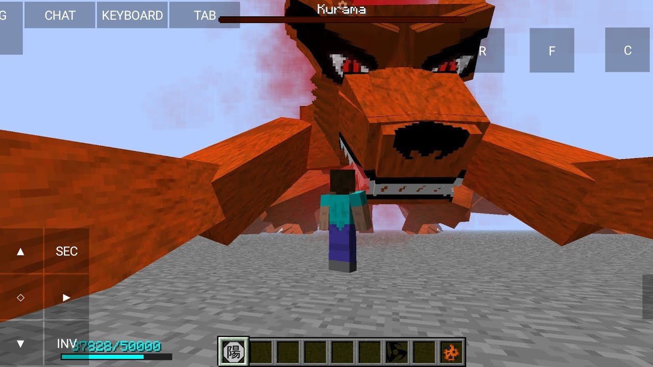How to control tail beast in ahznb naruto mod minecraft