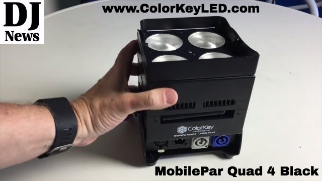 #Mixware MobilePar Quad 4 Black Color Key LED Uplight | Disc Jockey News