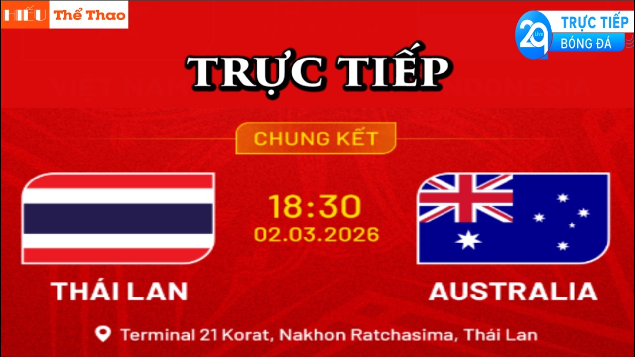 🔴TRỰC TIẾP ĐỘI TUYỂN THÁI LAN VS AUSTRALIA BÓNG ĐÁ CHUNG KẾT FUTSAL NỮ ĐÔNG NAM Á 2026 - 02/3/2026