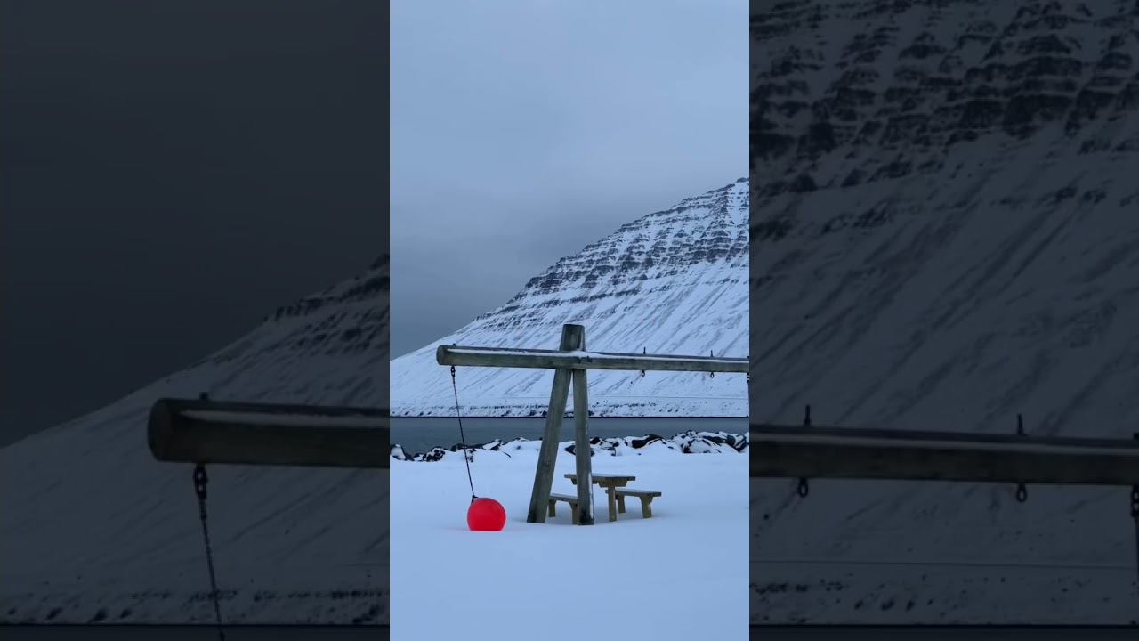 A peaceful and snowy day in &Iacute;safj&ouml;r&eth;ur #uwiceland #westfjords  #iceland #CoastalStudies