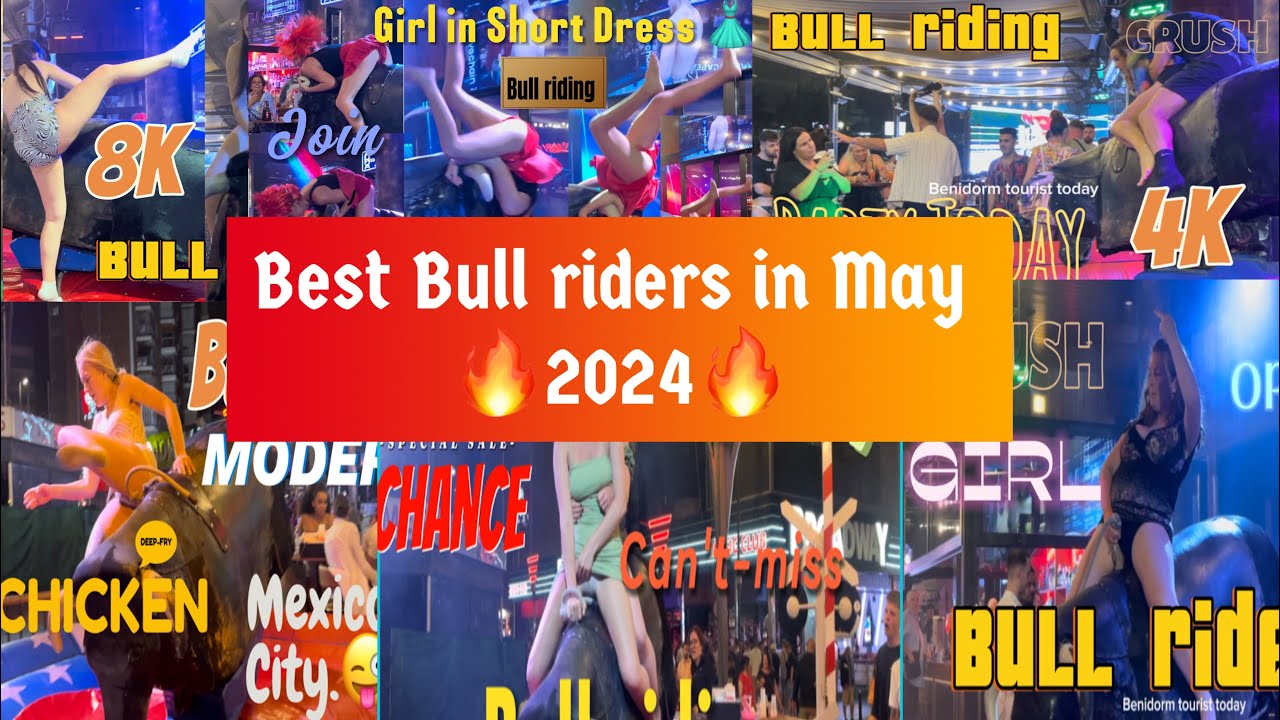 Best bull riders in May 2024! Mechanical bull riders 🐂