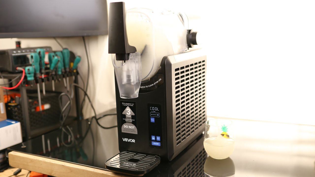 VEVOR Slushie Machine, 2.6L/88oz No Ice Needed Slushy Machine for Home, Frozen Drink Maker with 5