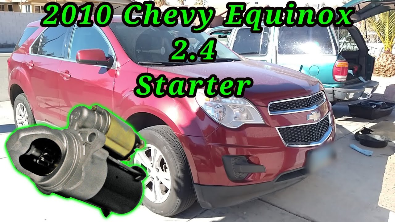 2010 Chevy Equinox 2.4 Cómo cambiar el motor de arranque o starter. ( How to change the starter )