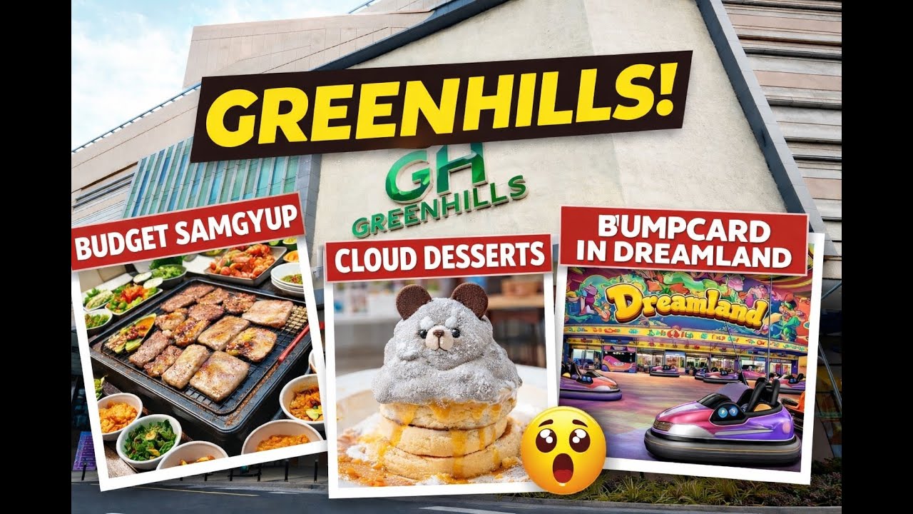 Greenhills Mall - Budget Samgyup + Cloud Desserts + Dreamland #travels #philippines