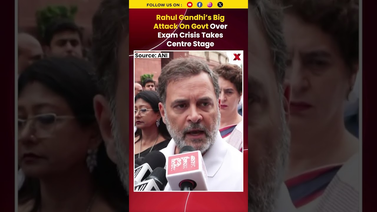 #neetpaperleak | Rahul Gandhi&rsquo;s Big Attack On PM Modi & Home Minister #shorts #pmmodi