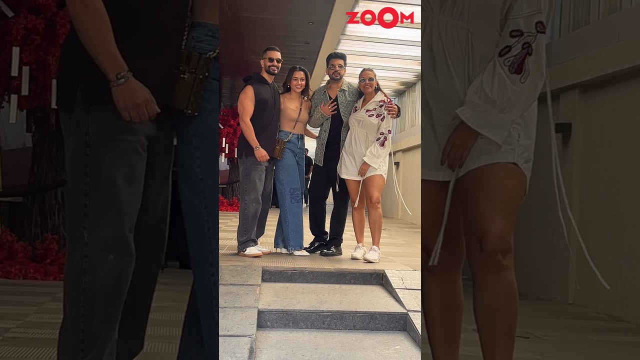 Karan Kundrra-Tejasswi Prakash & Neha Dhupia-Angad Bedi ENJOY double date in the city! 😍 #shorts