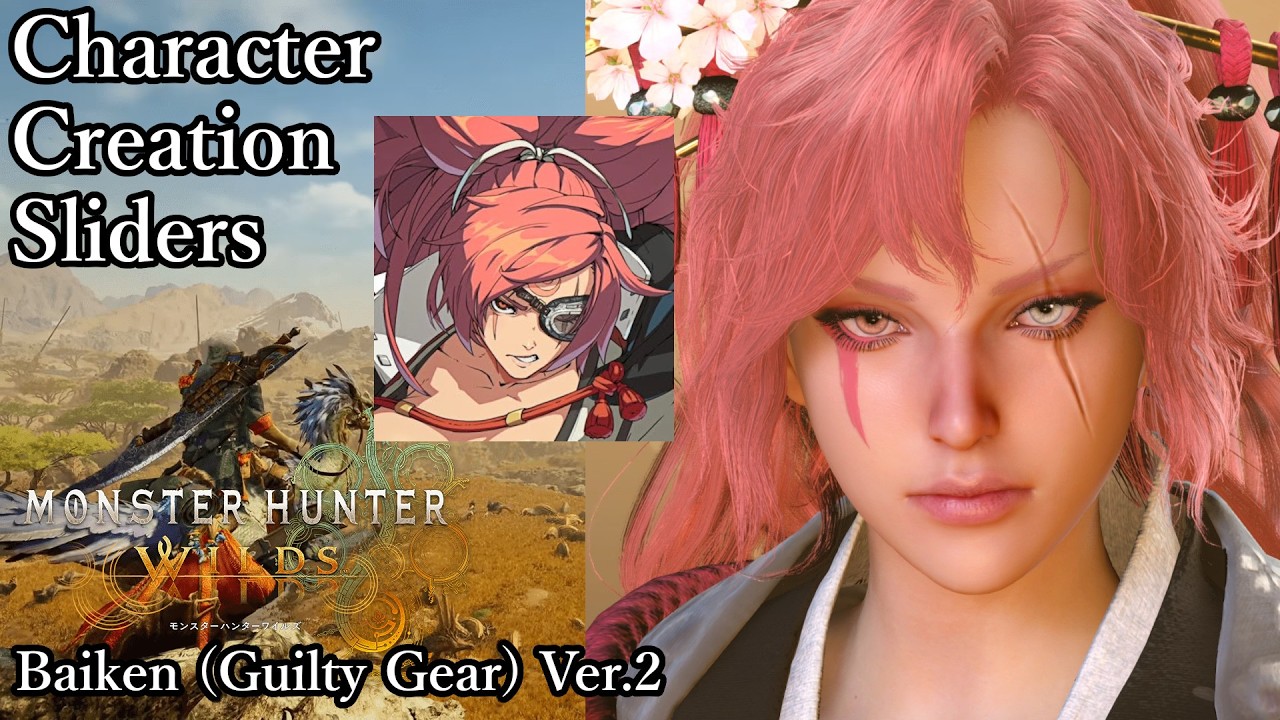MONSTER HUNTER WILDS Character Creation - Baiken (Guilty Gear) Ver.2