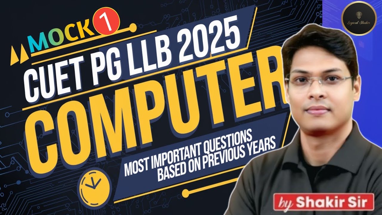 SHAKIR SIR Shares TOP Computer PYQ For CUET PG LLB Success