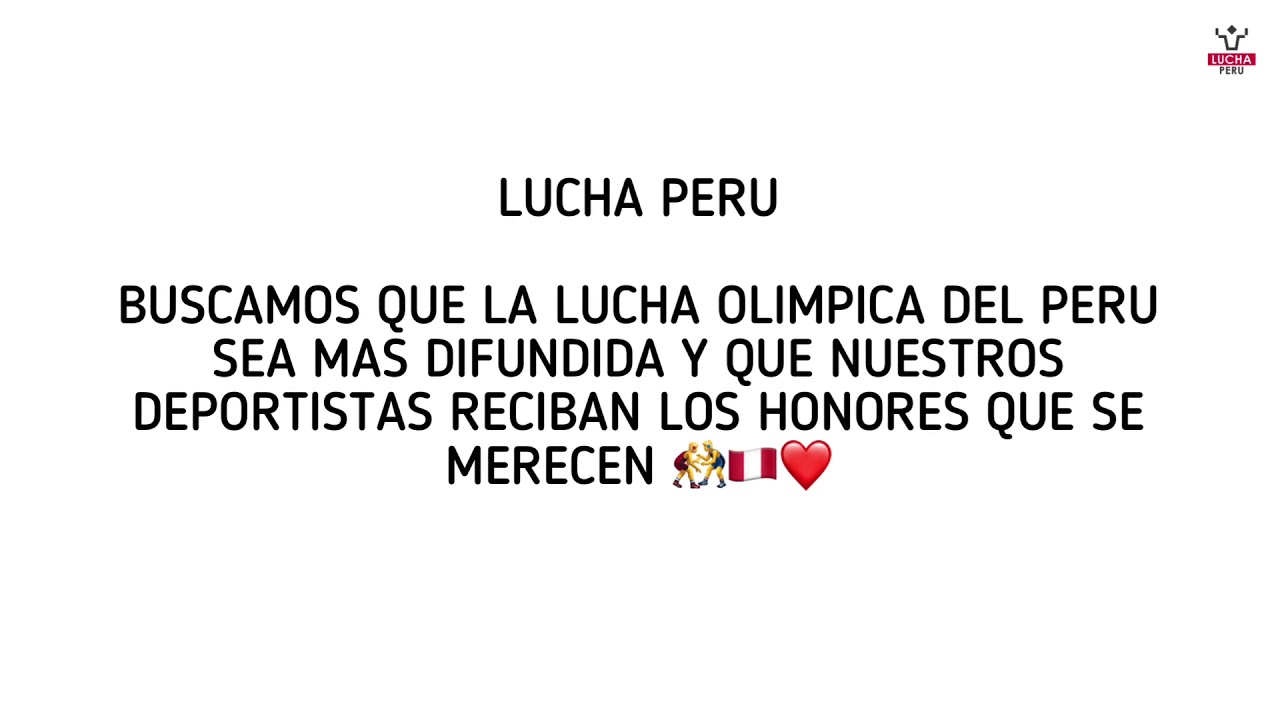 &iquest;Qui&eacute;nes somos? LUCHA PERU 🇵🇪 - WRESTLING