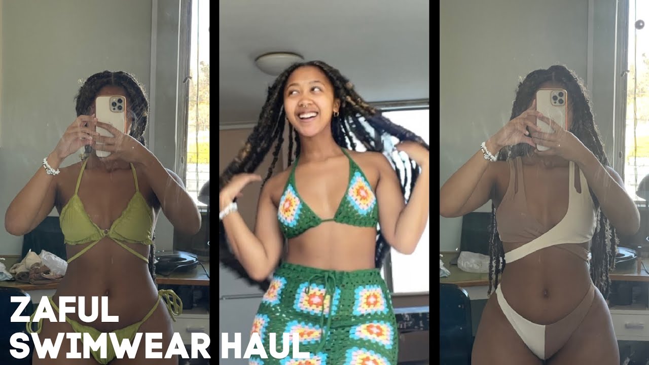 come try on ZAFUL swimwear w/ me ! | SUMMER HAUL 2022