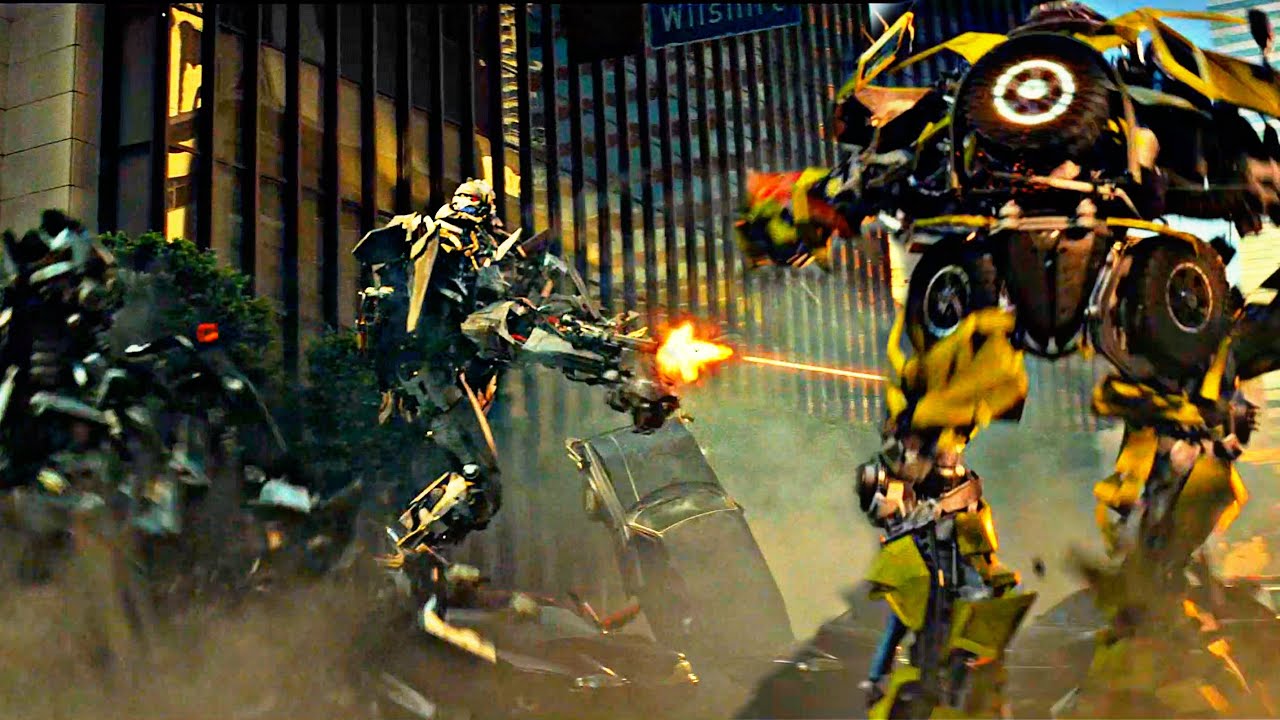 TRANSFORMERS 2007 | Star Scream vs Ironhide and Ratchet | full HD 4K
