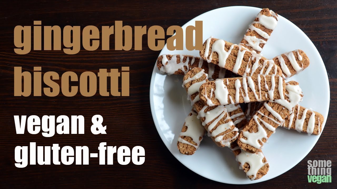 gingerbread biscotti (vegan & gluten-free) Something Vegan