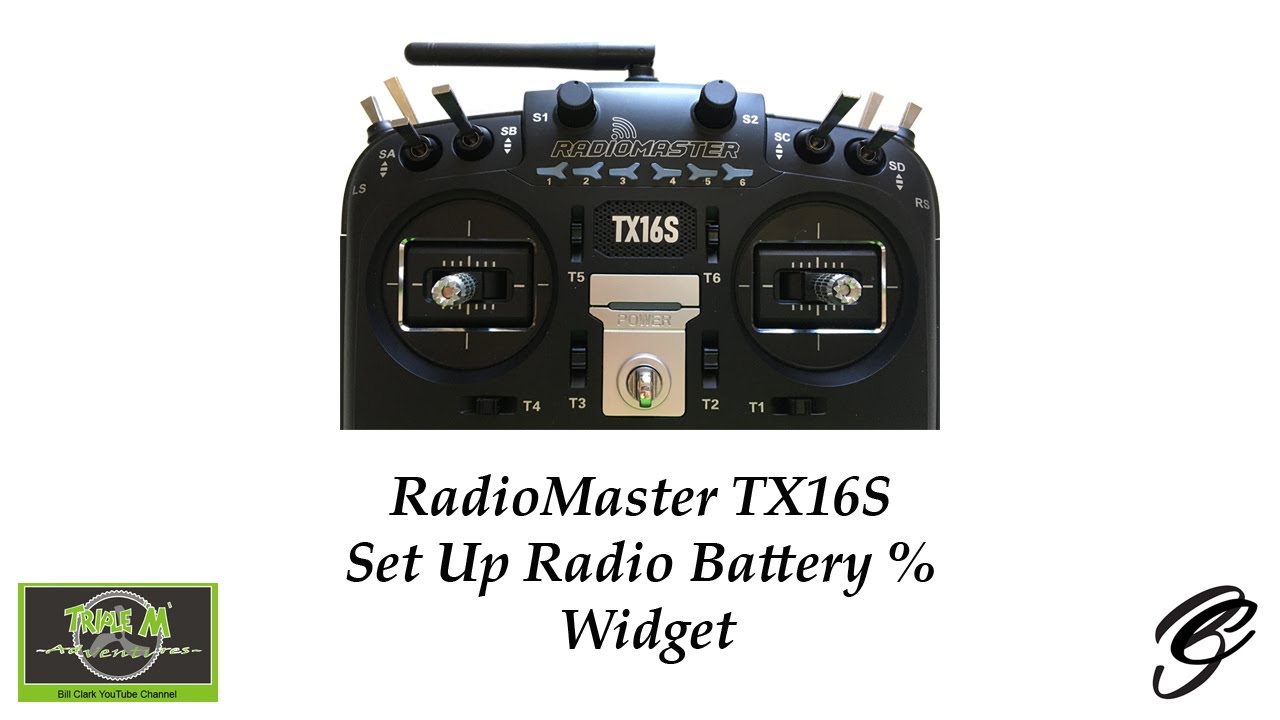 RadioMaster TX16S Battery Percentage Widget