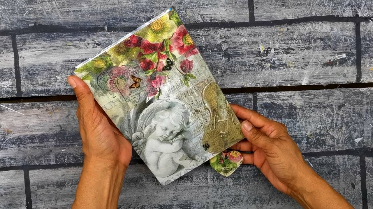 CONOCES ESTA FORMA DE HACER DECOUPAGE? | AGENDA DECORADA | Te sorprenderà!