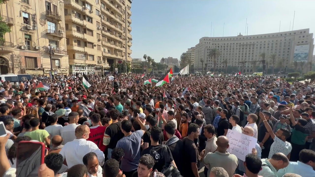 Egyptians rally at iconic Tahrir Square for Palestinians | AFP