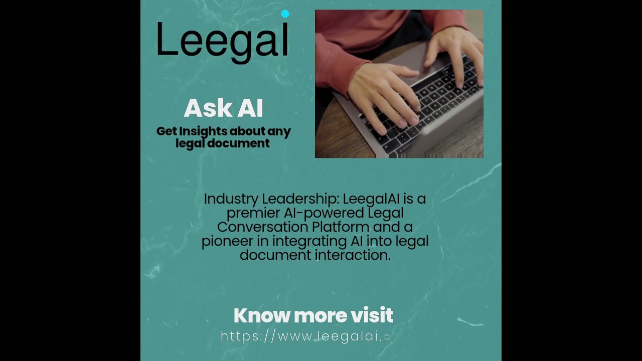 A legal Conversation Platform|   #legal #ai #leegalai #tutorial #deeptech  #business #education
