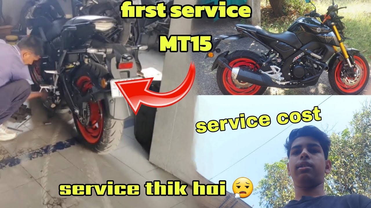 YAMAHA MT15 First service and service 😮‍💨