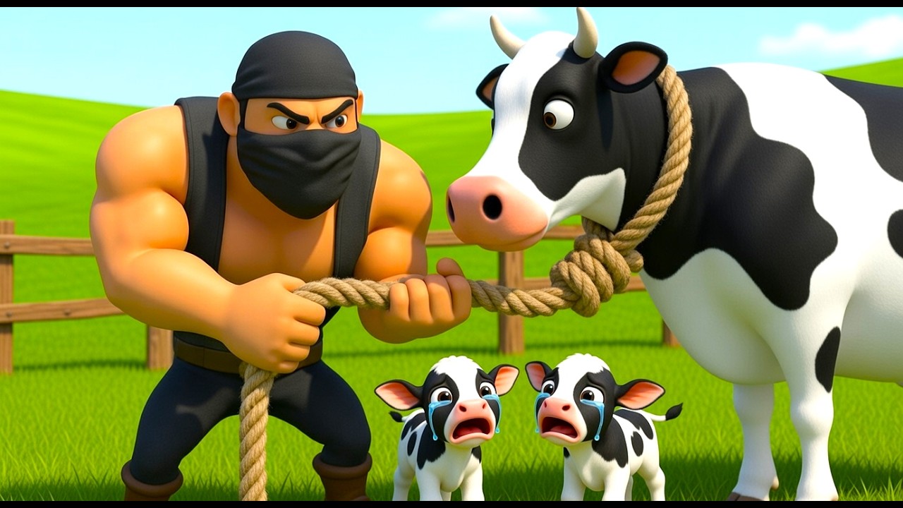Thief Arrested! 😱 Old MacDonald Farm Story Ep 2 - Robber Stole The Cute Cow 🐮 🚔🐔