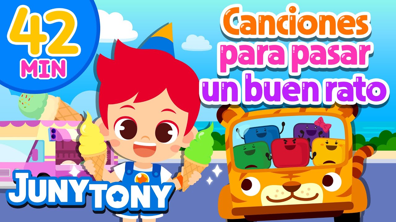 Canciones para Pasar un Buen Rato | Aventura, Dinosaurios y Más | Para Niños | JunyTony en español