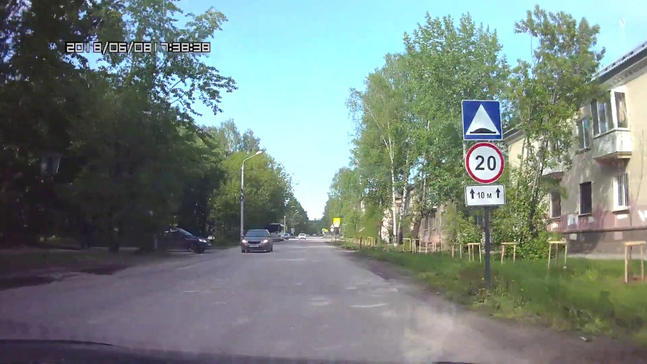 Видео с регистратора, г.Пермь, Закамск ЛЕТО, КРАСИВО!  08.06.2018г.
