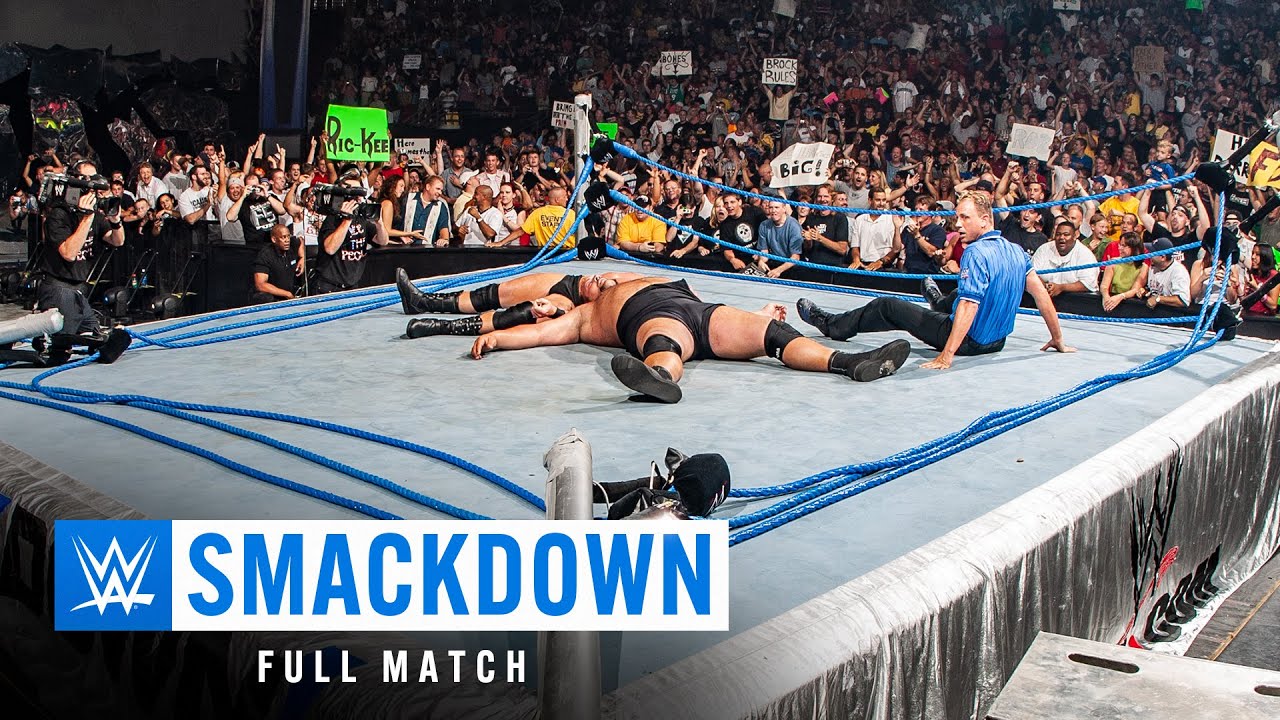 ПОЛНЫЙ МАТЧ: Брок Леснар против Биг Шоу | Матч за титул WWE: SmackDown, 12 июня 2003 г.