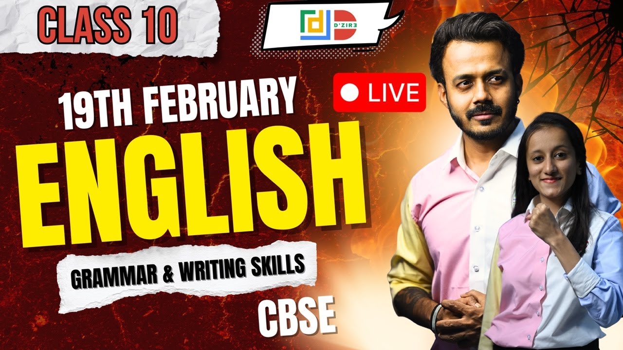 PPL 2 | CLASS 10 | CBSE | ENGLISH | GRAMMAR & WRITING SKILL |MALHAR SIR | YESHA MAM | GRAMMAR GENIUS