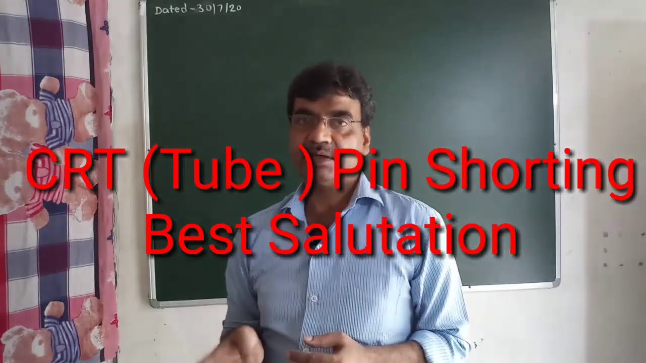 #CRT #PictureTube ke Pin ki #Shorting kaise Door kre
